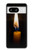 S3530 仏 Buddha Candle Burning Google Pixel 8 バックケース、フリップケース・カバー