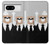 S3557 黒いスーツのクマ Bear in Black Suit Google Pixel 8 バックケース、フリップケース・カバー