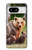 S3558 くまの家族 Bear Family Google Pixel 8 バックケース、フリップケース・カバー