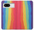 S3799 かわいい縦水彩レインボー Cute Vertical Watercolor Rainbow Google Pixel 8 バックケース、フリップケース・カバー