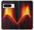 S0745 火山の溶岩 Volcano Lava Google Pixel 8 pro バックケース、フリップケース・カバー