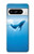 S0843 シロナガスクジラ Blue Whale Google Pixel 8 pro バックケース、フリップケース・カバー
