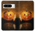 S1083 南瓜 蜘蛛 蝋燭 ハロウィーン Pumpkin Spider Candles Halloween Google Pixel 8 pro バックケース、フリップケース・カバー