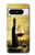 S2042 ブドウのボトルと赤ワインのグラス A Grape Vineyard Grapes Bottle and Glass of Red Wine Google Pixel 8 pro バックケース、フリップケース・カバー