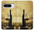 S2042 ブドウのボトルと赤ワインのグラス A Grape Vineyard Grapes Bottle and Glass of Red Wine Google Pixel 8 pro バックケース、フリップケース・カバー