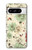 S2179 ヴィンテージ花のパターン Flower Floral Vintage Art Pattern Google Pixel 8 pro バックケース、フリップケース・カバー