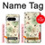 S2179 ヴィンテージ花のパターン Flower Floral Vintage Art Pattern Google Pixel 8 pro バックケース、フリップケース・カバー