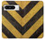 S2231 黄色と黒のラインハザードストライプ Yellow and Black Line Hazard Striped Google Pixel 8 pro バックケース、フリップケース・カバー
