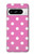 S2358 ピンクの水玉 Pink Polka Dots Google Pixel 8 pro バックケース、フリップケース・カバー
