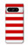 S2364 赤と白のストライプ Red and White Striped Google Pixel 8 pro バックケース、フリップケース・カバー