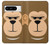S2721 可愛い気難しい猿の漫画 Cute Grumpy Monkey Cartoon Google Pixel 8 pro バックケース、フリップケース・カバー