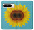 S3039 ひまわり Vintage Sunflower Blue Google Pixel 8 pro バックケース、フリップケース・カバー