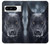 S3168 ドイツのシェパード・ブラック・ドッグ German Shepherd Black Dog Google Pixel 8 pro バックケース、フリップケース・カバー