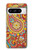 S3402 ペイズリー花柄 Floral Paisley Pattern Seamless Google Pixel 8 pro バックケース、フリップケース・カバー