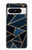 S3479 ネイビーブルーグラフィックアート Navy Blue Graphic Art Google Pixel 8 pro バックケース、フリップケース・カバー