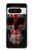 S3848 イギリスの旗の頭蓋骨 United Kingdom Flag Skull Google Pixel 8 pro バックケース、フリップケース・カバー