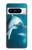 S3878 イルカ Dolphin Google Pixel 8 pro バックケース、フリップケース・カバー