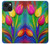 S3926 カラフルなチューリップの油絵 Colorful Tulip Oil Painting iPhone 14 バックケース、フリップケース・カバー