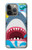 S3947 サメのヘリコプターの漫画 Shark Helicopter Cartoon iPhone 14 Pro バックケース、フリップケース・カバー