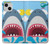 S3947 サメのヘリコプターの漫画 Shark Helicopter Cartoon iPhone 13 バックケース、フリップケース・カバー