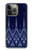 S3950 テキスタイル タイ ブルー パターン Textile Thai Blue Pattern iPhone 13 バックケース、フリップケース・カバー