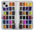 S3956 水彩パレットボックスグラフィック Watercolor Palette Box Graphic iPhone 13 バックケース、フリップケース・カバー