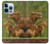 S3917 カピバラの家族 巨大モルモット Capybara Family Giant Guinea Pig iPhone 13 Pro バックケース、フリップケース・カバー