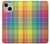 S3942 LGBTQ レインボーチェック柄タータンチェック LGBTQ Rainbow Plaid Tartan iPhone 13 mini バックケース、フリップケース・カバー