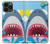 S3947 サメのヘリコプターの漫画 Shark Helicopter Cartoon iPhone 13 Pro Max バックケース、フリップケース・カバー