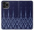 S3950 テキスタイル タイ ブルー パターン Textile Thai Blue Pattern iPhone 13 Pro Max バックケース、フリップケース・カバー