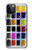 S3956 水彩パレットボックスグラフィック Watercolor Palette Box Graphic iPhone 12, iPhone 12 Pro バックケース、フリップケース・カバー