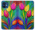 S3926 カラフルなチューリップの油絵 Colorful Tulip Oil Painting iPhone 12 mini バックケース、フリップケース・カバー