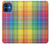 S3942 LGBTQ レインボーチェック柄タータンチェック LGBTQ Rainbow Plaid Tartan iPhone 12 mini バックケース、フリップケース・カバー