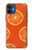 S3946 オレンジのシームレスなパターン Seamless Orange Pattern iPhone 12 mini バックケース、フリップケース・カバー