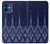 S3950 テキスタイル タイ ブルー パターン Textile Thai Blue Pattern iPhone 12 mini バックケース、フリップケース・カバー