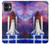 S3913 カラフルな星雲スペースシャトル Colorful Nebula Space Shuttle iPhone 11 バックケース、フリップケース・カバー