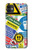 S3960 安全標識ステッカー コラージュ Safety Signs Sticker Collage iPhone 11 バックケース、フリップケース・カバー