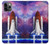 S3913 カラフルな星雲スペースシャトル Colorful Nebula Space Shuttle iPhone 11 Pro バックケース、フリップケース・カバー