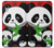 S3929 竹を食べるかわいいパンダ Cute Panda Eating Bamboo iPhone XR バックケース、フリップケース・カバー