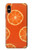 S3946 オレンジのシームレスなパターン Seamless Orange Pattern iPhone X, iPhone XS バックケース、フリップケース・カバー