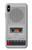 S3953 ビンテージ カセット プレーヤーのグラフィック Vintage Cassette Player Graphic iPhone XS Max バックケース、フリップケース・カバー