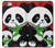 S3929 竹を食べるかわいいパンダ Cute Panda Eating Bamboo iPhone 6 6S バックケース、フリップケース・カバー