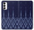 S3950 テキスタイル タイ ブルー パターン Textile Thai Blue Pattern Samsung Galaxy S23 バックケース、フリップケース・カバー