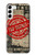 S3937 テキスト トップ シークレット アート ヴィンテージ Text Top Secret Art Vintage Samsung Galaxy S23 Plus バックケース、フリップケース・カバー