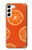 S3946 オレンジのシームレスなパターン Seamless Orange Pattern Samsung Galaxy S23 Plus バックケース、フリップケース・カバー