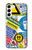 S3960 安全標識ステッカー コラージュ Safety Signs Sticker Collage Samsung Galaxy S23 Plus バックケース、フリップケース・カバー