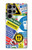 S3960 安全標識ステッカー コラージュ Safety Signs Sticker Collage Samsung Galaxy S23 Ultra バックケース、フリップケース・カバー