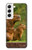 S3917 カピバラの家族 巨大モルモット Capybara Family Giant Guinea Pig Samsung Galaxy S22 バックケース、フリップケース・カバー