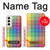S3942 LGBTQ レインボーチェック柄タータンチェック LGBTQ Rainbow Plaid Tartan Samsung Galaxy S22 バックケース、フリップケース・カバー