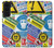 S3960 安全標識ステッカー コラージュ Safety Signs Sticker Collage Samsung Galaxy S22 バックケース、フリップケース・カバー